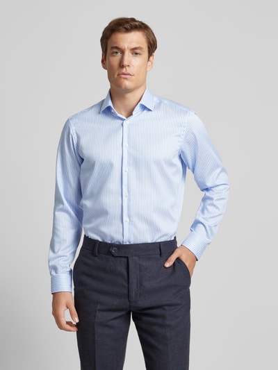 Christian Berg Men Regular Fit Businesshemd mit New-Kent-Kragen Bleu 4