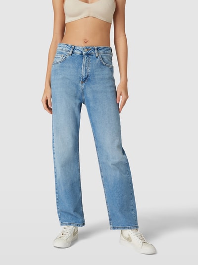 LTB Jeansy o kroju relaxed fit z wysokim stanem i dodatkiem streczu model ‘Myla Zip’ Błękitny 4