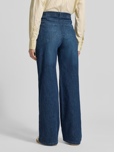 Raphaela By Brax flared fit Jeans met Steekzakken Model 'Laura' Donkerblauw - 5