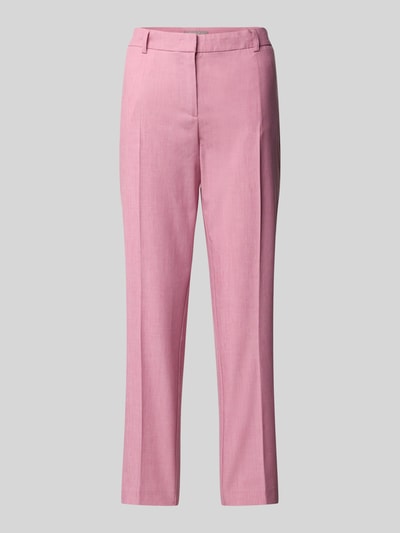 Christian Berg Woman Selection Regular fit stoffen broek met persplooien Mauve - 1