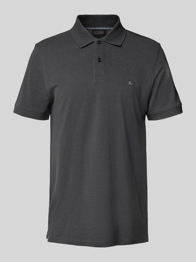 Christian Berg Men Regular Fit Poloshirt mit Logo-Stitching Anthrazit 2