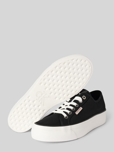 Calvin Klein Jeans Sneakers met structuurmotief, model 'VULC FLATFORM' Zwart - 4
