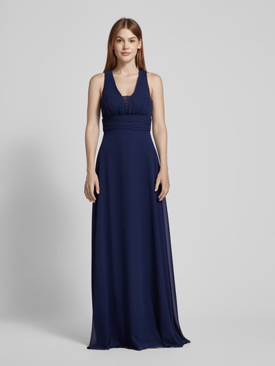 TROYDEN COLLECTION Abendkleid mit Herz-Ausschnitt Dunkelblau 4