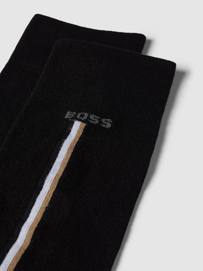 BOSS Socken mit Label-Print im 2er-Pack Black 2