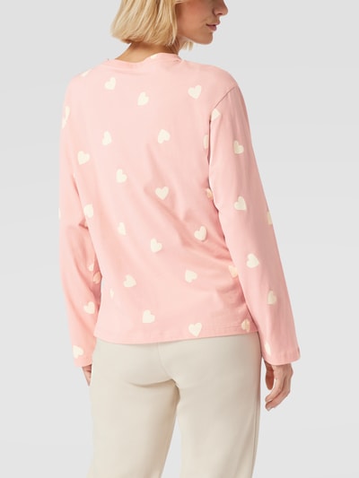 Jake*s Casual Pyjama-Oberteil mit Allover-Motiv-Print Rosa 5