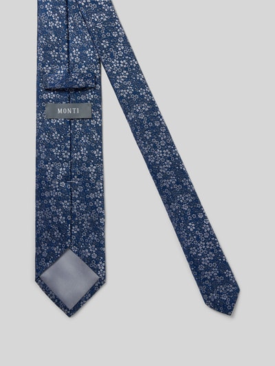 MONTI Krawatte aus Seide im Allover-Look (7,5 cm) Blau 2