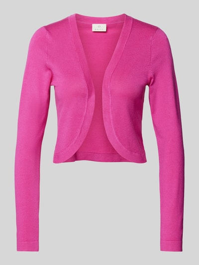 Kaffe Bolero in unifarbenem Design Modell 'ASTRID' Pink 2