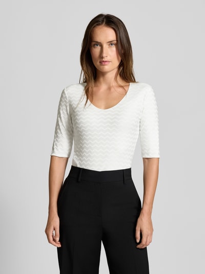 Emporio Armani T-Shirt mit 1/2-Arm Modell 'JUMPER' Offwhite 4