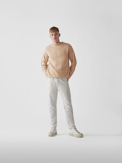 Marni Pullover mit Kontraststreifen Beige 1