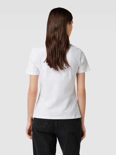 Tommy Hilfiger Slim Fit T-Shirt mit Label-Print Weiss 5