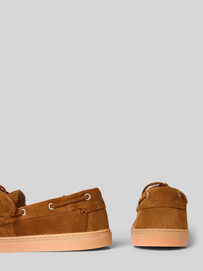 Marc O'Polo Loafersy z czystego nubuku bydlęcego Model 'KARA 1B' Koniakowy 2