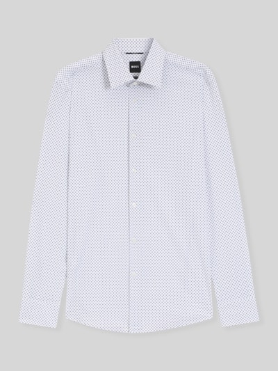 BOSS Slim Fit Businesshemd mit Allover-Muster Modell 'P-Hank-kent-C1-222' Hellblau 2