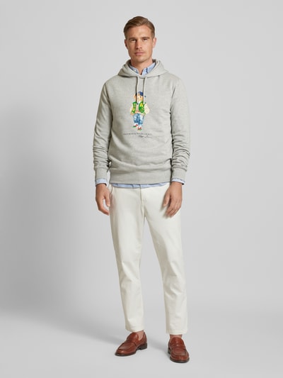 Polo Ralph Lauren Hoodie met motiefprint Lichtgrijs - 1