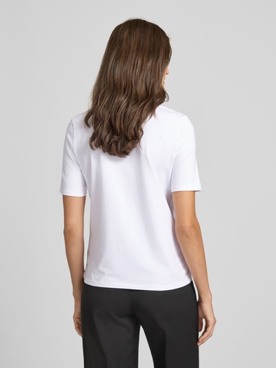 Betty Barclay Regular Fit T-Shirt mit Strasssteinbesatz Modell 'Juli' Weiss 5