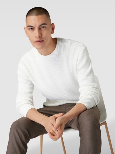 Esprit Collection Strickpullover mit Sturkturmuster Offwhite 3