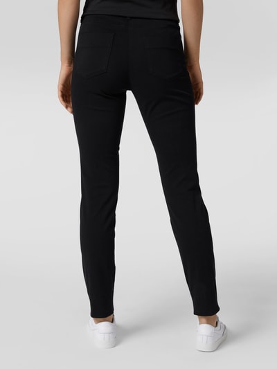 Luisa Cerano Skinny Fit Jeans mit Umschlag Black 5