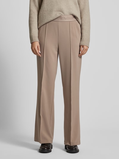 Cambio Stoffen broek met elastische band, model 'AVA' Beige - 4