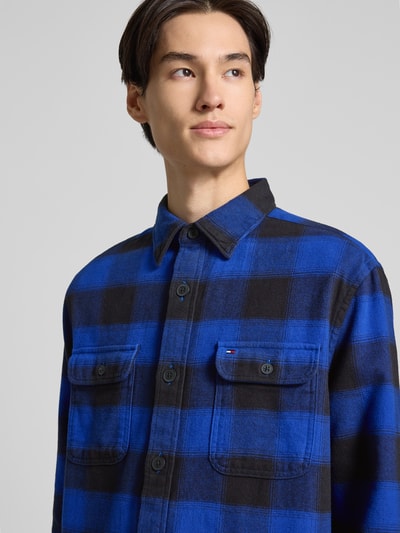 Tommy Hilfiger Regular Fit Freizeithemd aus reiner Baumwolle Royal 3