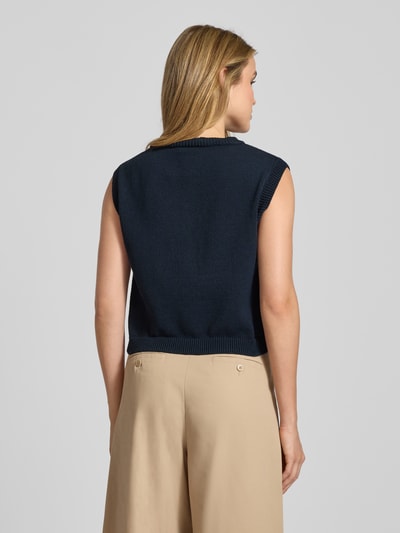 More & More Mouwloos vest met borstzakken Marineblauw - 5