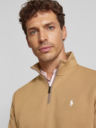 Polo Ralph Lauren Sweatshirt mit Stehkragen Camel 3