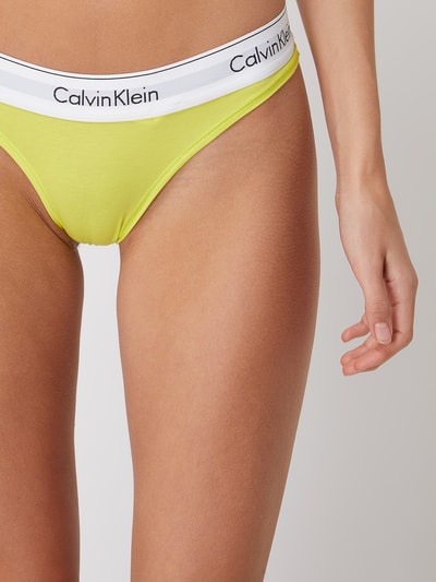 Calvin Klein Underwear String met stretch  Geel - 3