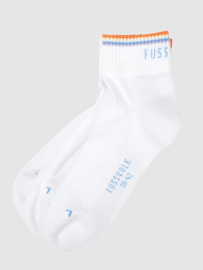 Fussvolk Socken mit Stretch-Anteil im 3er-Pack  Weiss 1