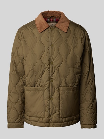 Jack & Jones Premium Steppjacke mit Druckknopfleiste Modell  'LUCA' Oliv 2