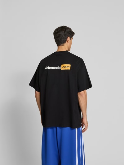 VETEMENTS T-Shirt mit Stehkragen Black 5