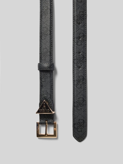 GUESS Riem met all-over logoprint model 'Noelle' Zwart - 3