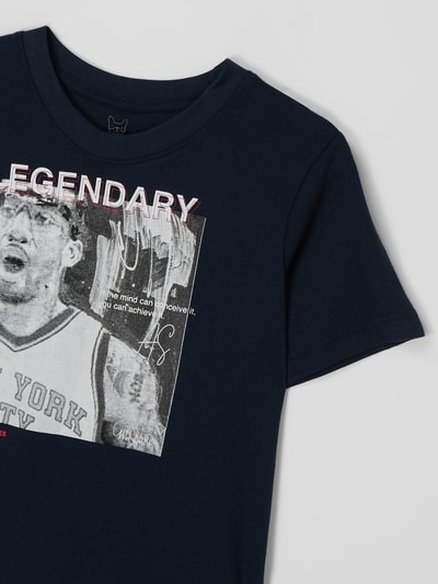 Jack & Jones T-shirt met print, model 'Legends' Marineblauw - 2