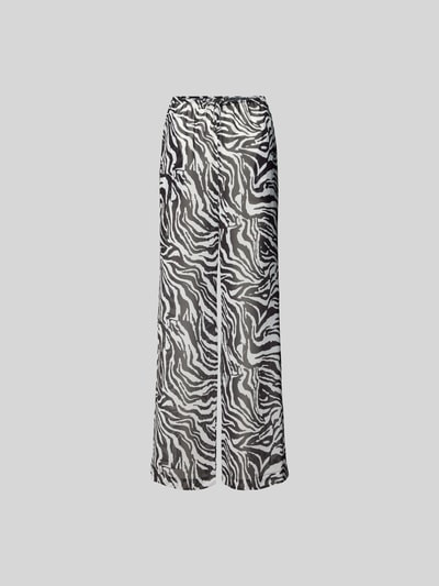 ROTATE Stoffhose mit Animal-Print Black 2