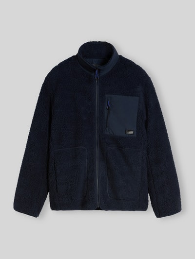 Tom Tailor Denim Teddyjacke mit Brusttasche Marine 2