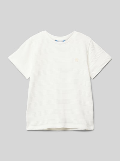 Mayoral T-Shirt mit Label-Badge Offwhite 1