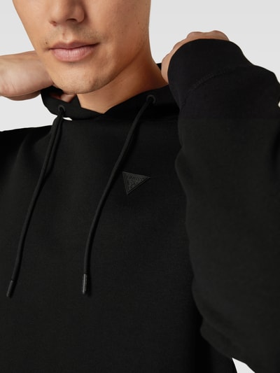 Guess Activewear Hoodie met labeldetail, model 'ALDWIN' Zwart - 3