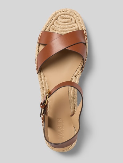 Lauren Ralph Lauren Sandalen aus reinem Leder Modell 'EMERYN ESPDR' Cognac 3