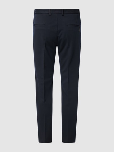 Cinque Stoffen broek met rechte pasvorm en stretch, model 'Cijuno' Marineblauw - 3