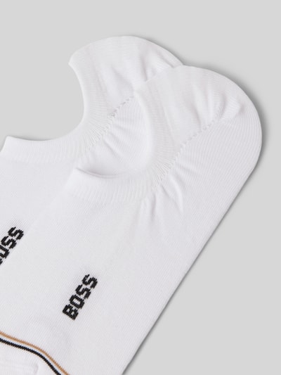 BOSS Füßlinge mit Label-Print im 2er-Pack Weiss 2