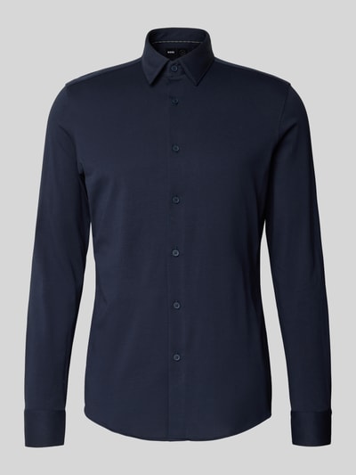 BOSS Slim Fit Businesshemd mit Stretch-Anteil Black 2