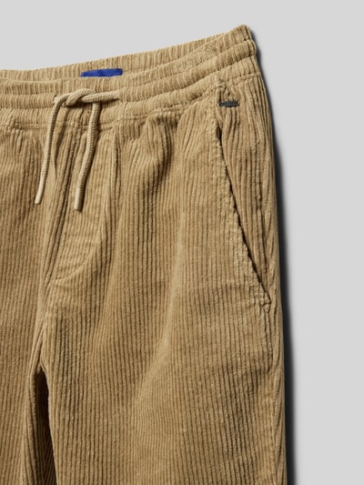 Only & Sons Tapered fit corduroy broek van katoenmix, model 'YOKE' Camel - 2