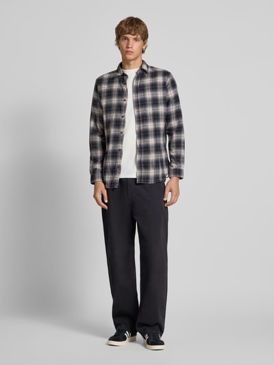 Jack & Jones Regular Fit Freizeithemd mit Kentkragen Modell 'JAMES' Blau 1