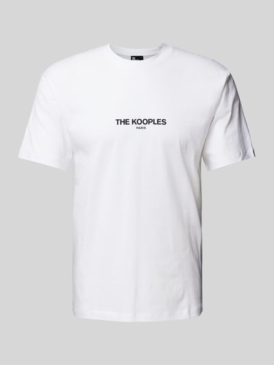 THE KOOPLES T-Shirt mit Label-Print Weiss 2