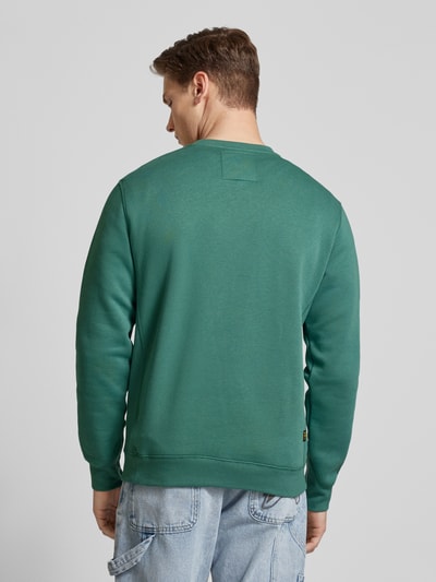 G-Star Raw Sweatshirt met labelstitching Petrol - 5