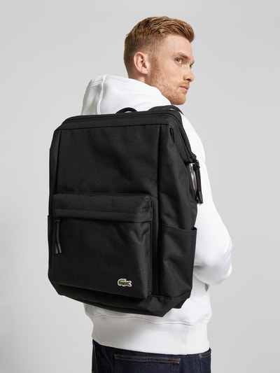 Lacoste Rucksack mit Logo-Stitching Black 1