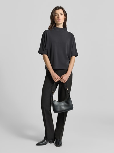 Someday T-Shirt mit V-Ausschnitt Modell 'Uvery' Graphit 1