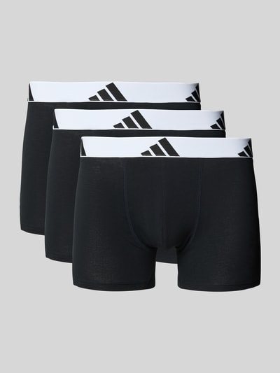 adidas Sportswear Boxershort met elastische band met logo in een set van 3 stuks Zwart - 1