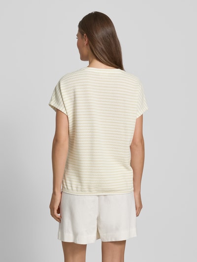 s.Oliver RED LABEL Relaxed fit T-shirt met V-hals Zand - 5