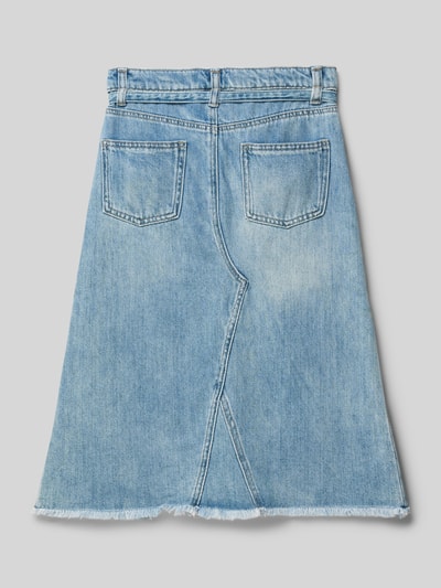 Only Midi Jeansrock aus reiner Baumwolle Modell 'CADY' Blau 3