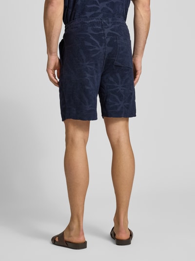 BOSS Orange Regular Fit Sweatshorts aus Baumwoll-Mix Modell 'SE_FLOWER' Marine 5
