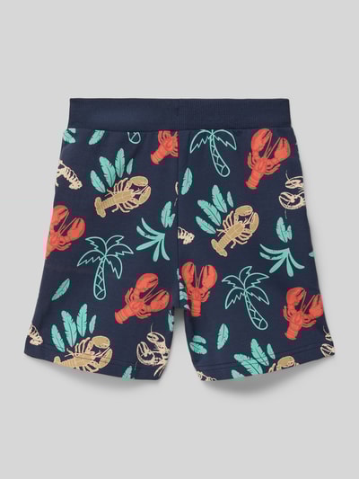 Name It Regular fit korte broek met elastische band Marineblauw - 3