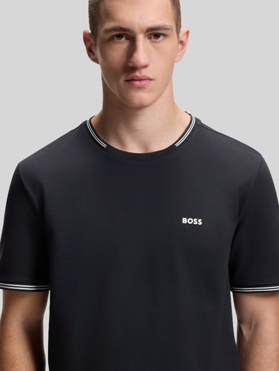 BOSS Green Regular Fit T-Shirt aus Baumwoll-Mix Modell 'TAUL' Dunkelblau 3